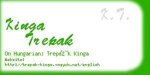 kinga trepak business card